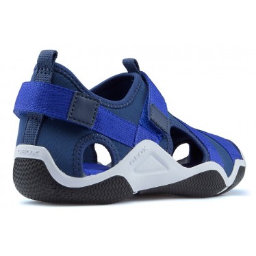 SANDALS GEOX J WADER LYCRA GEOBUCK NAVY