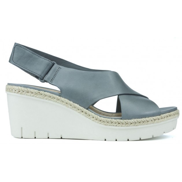 CLARKS PALM GLOW SANDALS GREY CLARKS PALM GLOW SANDALS GREY