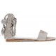 OCA LOCA nubuck leather sandal for girls GRIS