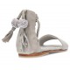 OCA LOCA nubuck leather sandal for girls GRIS