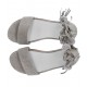 OCA LOCA nubuck leather sandal for girls GRIS