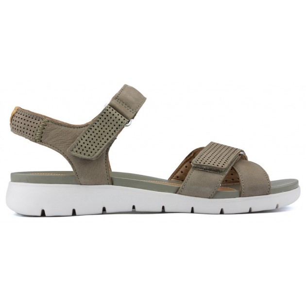 CLARKS SANDALS A SAFFRON 26548 GRAY CLARKS SANDALS A SAFFRON 26548 GRAY