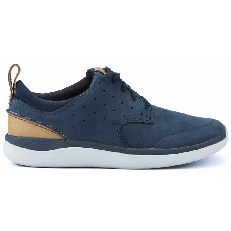CLARKS GARRAT LACE M SHOES NAVY