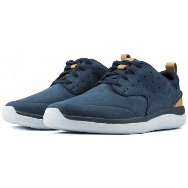 CLARKS GARRAT LACE M SHOES NAVY