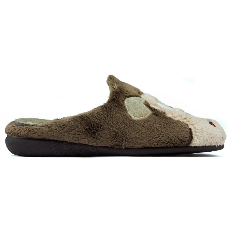 House slippers VULLADI MONTBLANC DOG MARRON