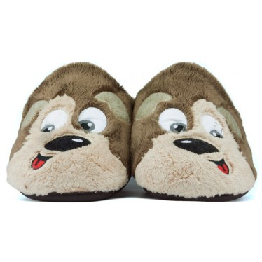 House slippers VULLADI MONTBLANC DOG MARRON