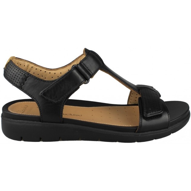 CLARKS SANDALS UNSTRUCTURED A HAYWOOD BLACK CLARKS SANDALS UNSTRUCTURED A HAYWOOD BLACK