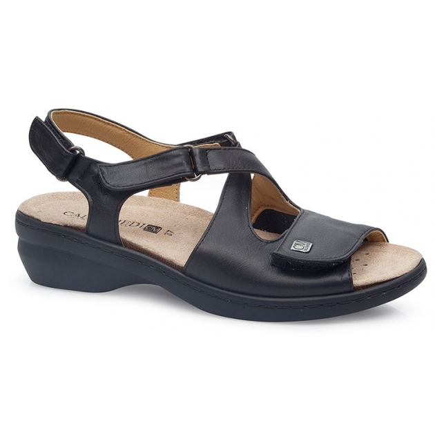 CALZAMEDI comfortable sandal special bunions NEGRO CALZAMEDI comfortable sandal special bunions NEGRO