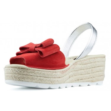 SANDALS WITH WEDGE ARANTXA SERRAJE YUTE ROJO