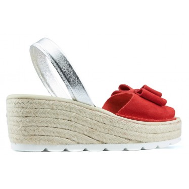 SANDALS WITH WEDGE ARANTXA SERRAJE YUTE ROJO