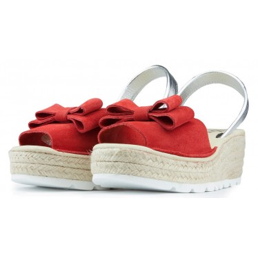 SANDALS WITH WEDGE ARANTXA SERRAJE YUTE ROJO