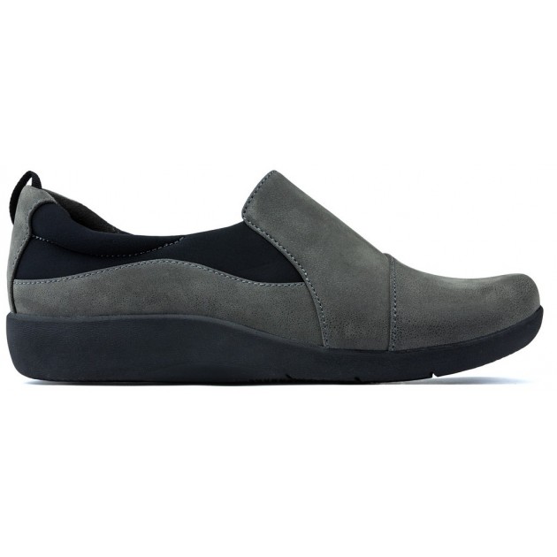 SHOES CLARKS SILLIAN PEACE GREY SHOES CLARKS SILLIAN PEACE GREY