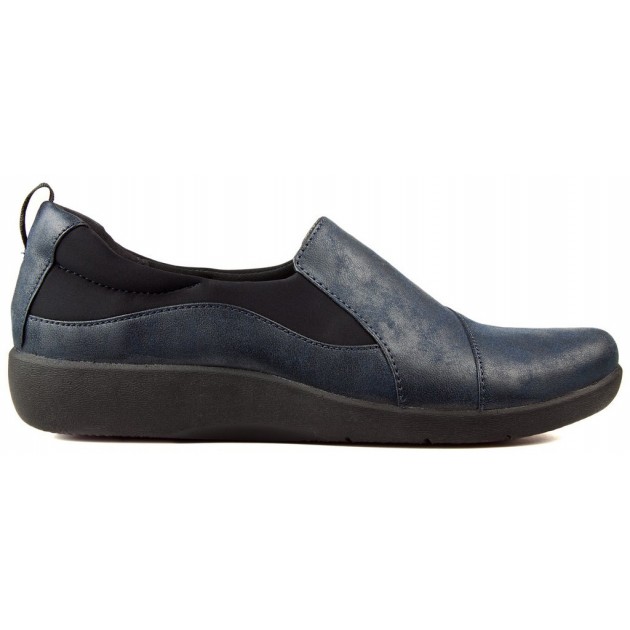 SHOES CLARKS SILLIAN PEACE NAVY SHOES CLARKS SILLIAN PEACE NAVY