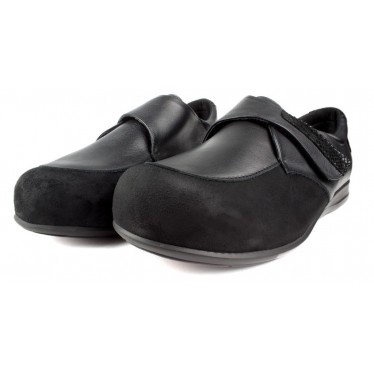 SHOES CALZAMEDI VELCRO BRILLANTES W NEGRO