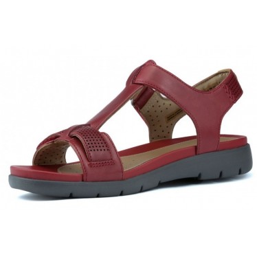 CLARKS SANDALS UNSTRUCTURED A HAYWOOD RED LEATHER