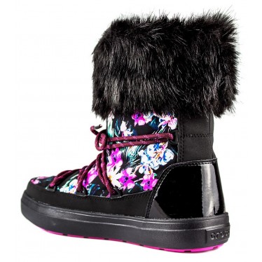 CROCS LODGEPOINT LACE BOOT W BLACK MULTICOLOR