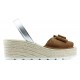 SANDALS WITH WEDGE ARANTXA SERRAJE YUTE CAMELLO