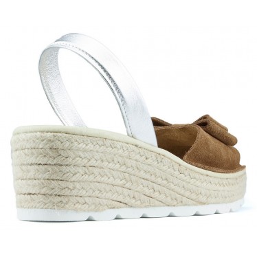 SANDALS WITH WEDGE ARANTXA SERRAJE YUTE CAMELLO