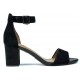 CLARKS DEVA MAE 8967 SANDALS BLACK SUEDE