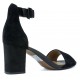 CLARKS DEVA MAE 8967 SANDALS BLACK SUEDE