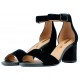 CLARKS DEVA MAE 8967 SANDALS BLACK SUEDE