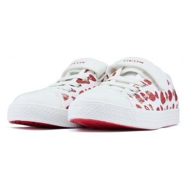 GEOX JR CIAK shoes WHITE_RED