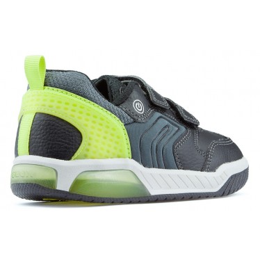 GEOX INEK BD lights shoes BLACK_LIME