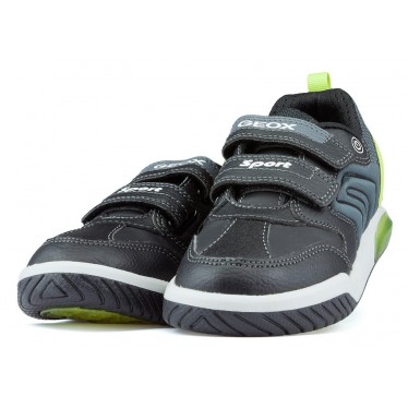 GEOX INEK BD lights shoes BLACK_LIME