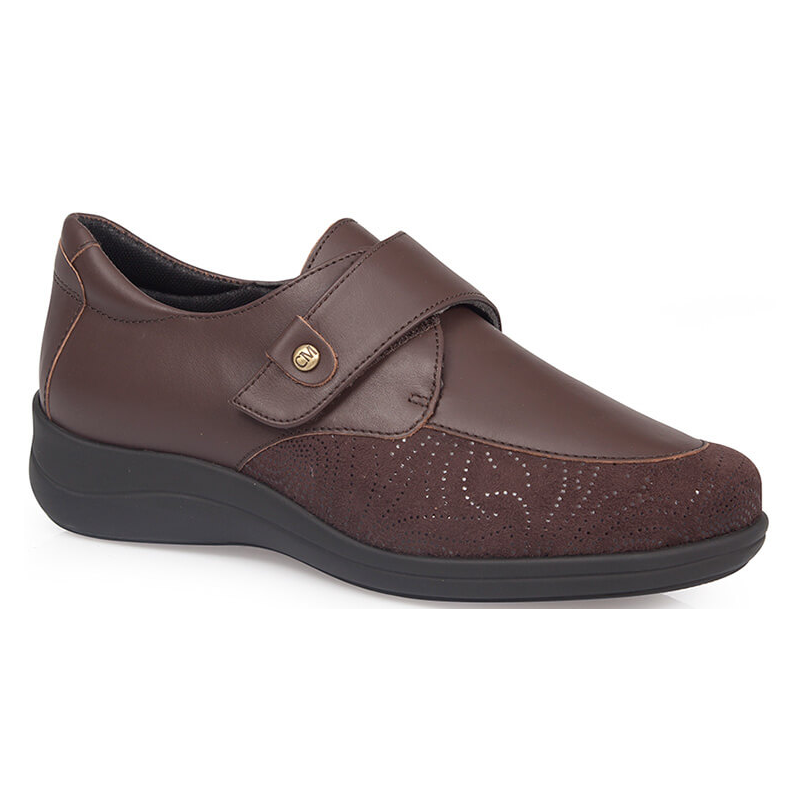 VERY COMFORTABLE AND ELASTIC DIABETIC CALZAMEDI SHOES MARRON