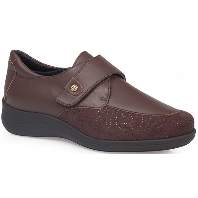 VERY COMFORTABLE AND ELASTIC DIABETIC CALZAMEDI SHOES MARRON