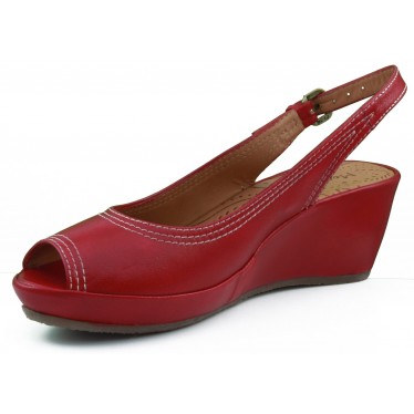 Montesinos wedge shoe with comfortable and anatomical  ROJO