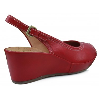 Montesinos wedge shoe with comfortable and anatomical  ROJO