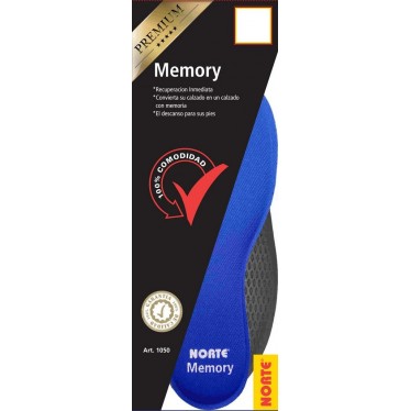 NORTH Shoe insoles MEMORY REST AZUL