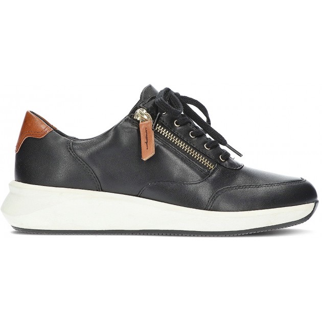 CLARKS UN RIO ZIP SNEAKERS BLACK CLARKS UN RIO ZIP SNEAKERS BLACK