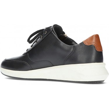 CLARKS UN RIO ZIP SNEAKERS BLACK