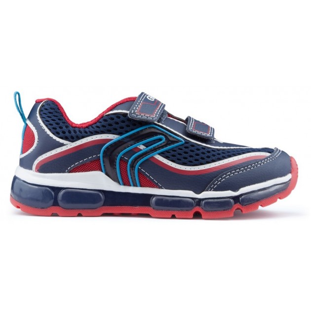 GEOX ANDROID lights child shoes NAVY_RED GEOX ANDROID lights child shoes NAVY_RED