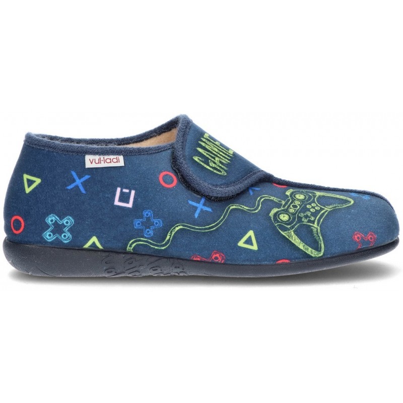 HOUSE SLIPPERS VULLADI BOY ROC 3244 MARINO