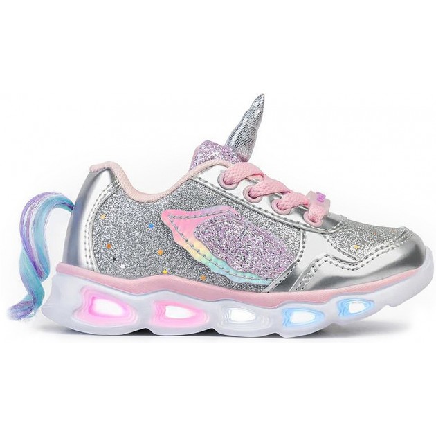 UNICORN SNEAKERS WITH LIGHT 29405 PLATA UNICORN SNEAKERS WITH LIGHT 29405 PLATA
