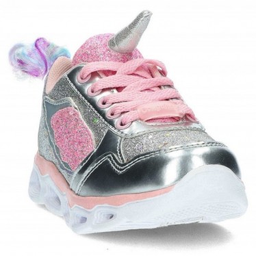 UNICORN SNEAKERS WITH LIGHT 29405 PLATA