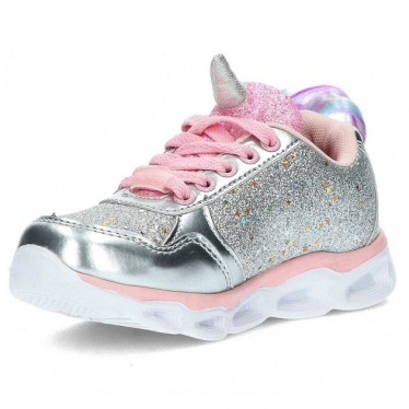 UNICORN SNEAKERS WITH LIGHT 29405 PLATA