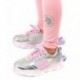 UNICORN SNEAKERS WITH LIGHT 29405 PLATA