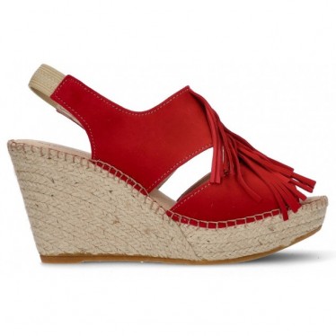 BROWN ESPADRILLES APHRODITE FRINGES ROJO