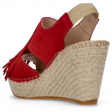 BROWN ESPADRILLES APHRODITE FRINGES ROJO