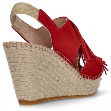 BROWN ESPADRILLES APHRODITE FRINGES ROJO