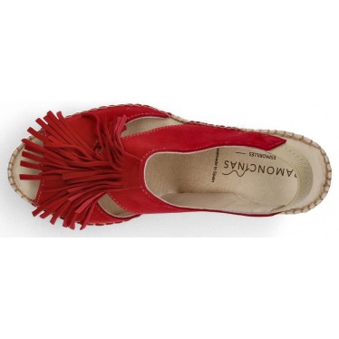 BROWN ESPADRILLES APHRODITE FRINGES ROJO