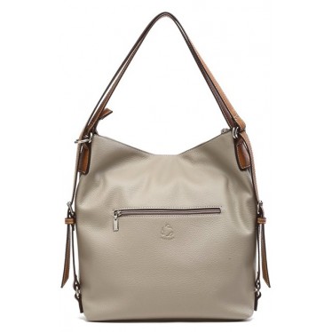 ABBACINO RECYCLED BACKPACK BAG 80577 TAUPE