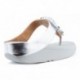FITFLOP SEQUIN TOE THONGS Sandals SILVER