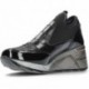 SNEAKERS CETTI PATENT LEATHER C-1121 NEGRO