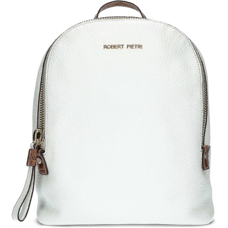 ROBERT PIETRI 6336 LEATHER BACKPACK BLANCO