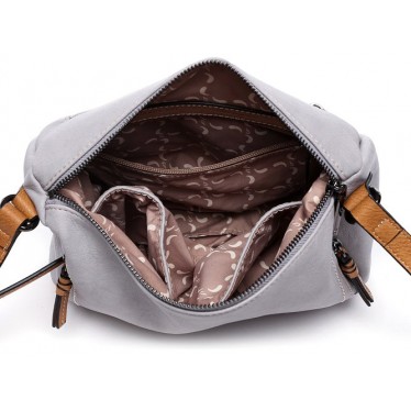 ABBACINO CROSSBODY BAG WITH TASSEL 80569 GRIS